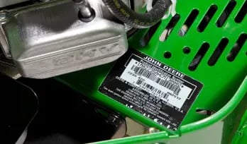 John Deere residential lawn mower engine number