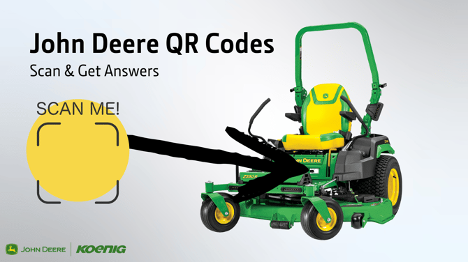 Koenig Equipment John Deere Product QR Codes for Support