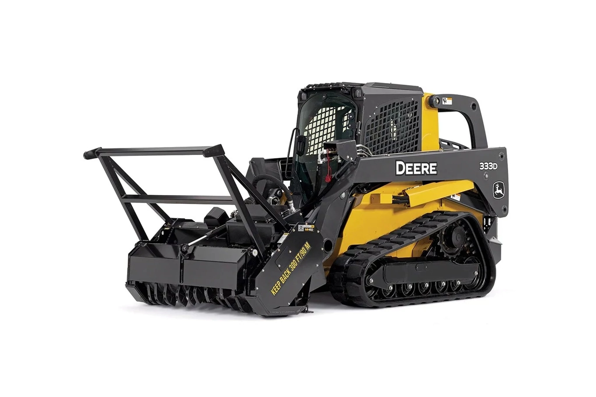 Studio image with a front left view of an MH60D Mulching Head