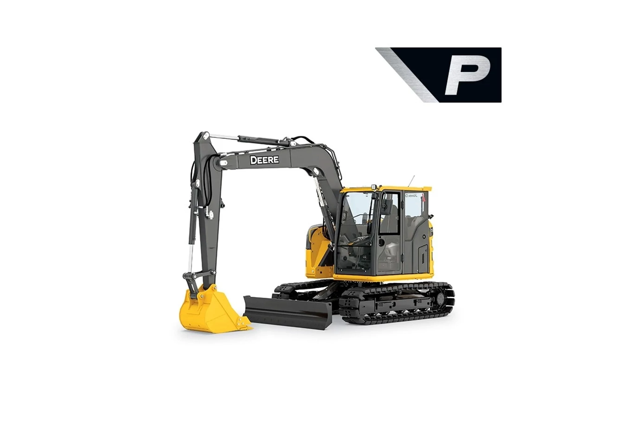 75 P-Tier Mid-Size Excavator front left angle