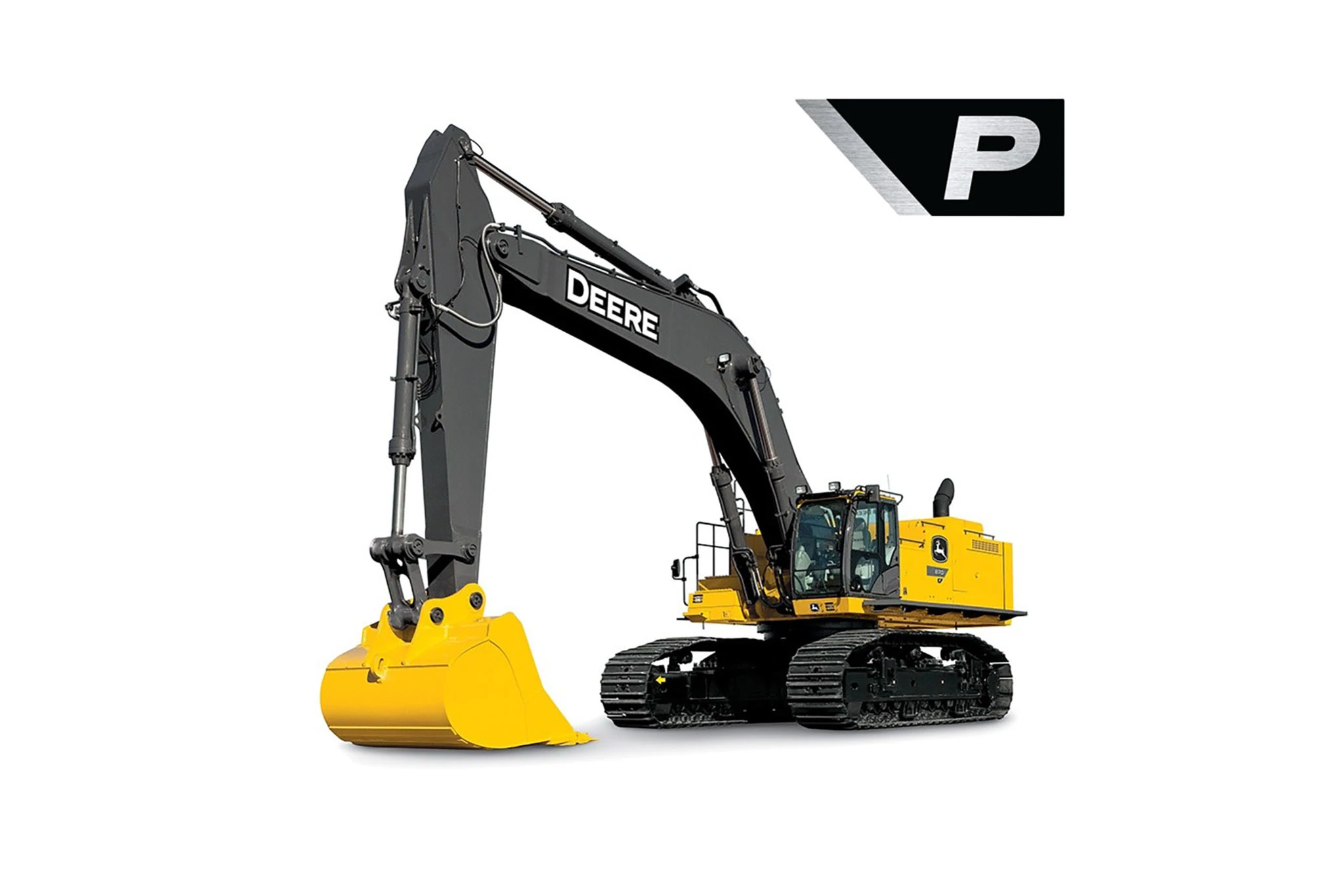 870 P-Tier Large Excavator front left angle