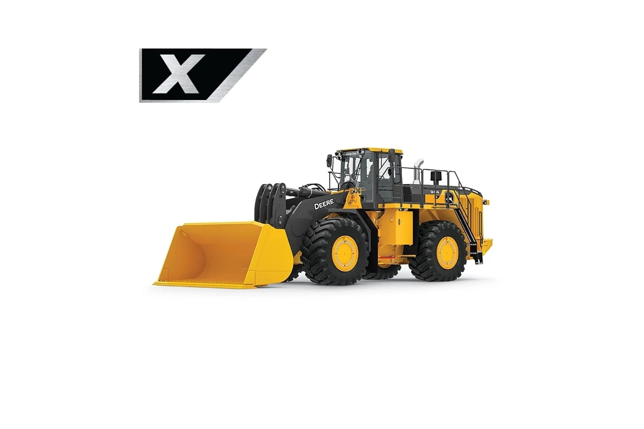Studio image with a front left view of a 944 X-Tier Wheel Loader