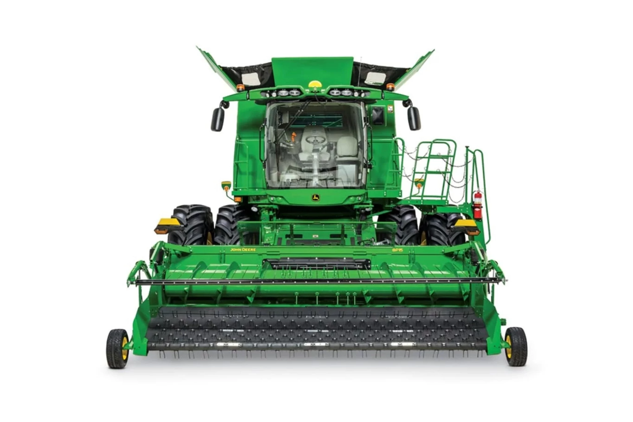 Studio image with a front view of a BP15 Belt Pickup Platform Header Grain Harvesting