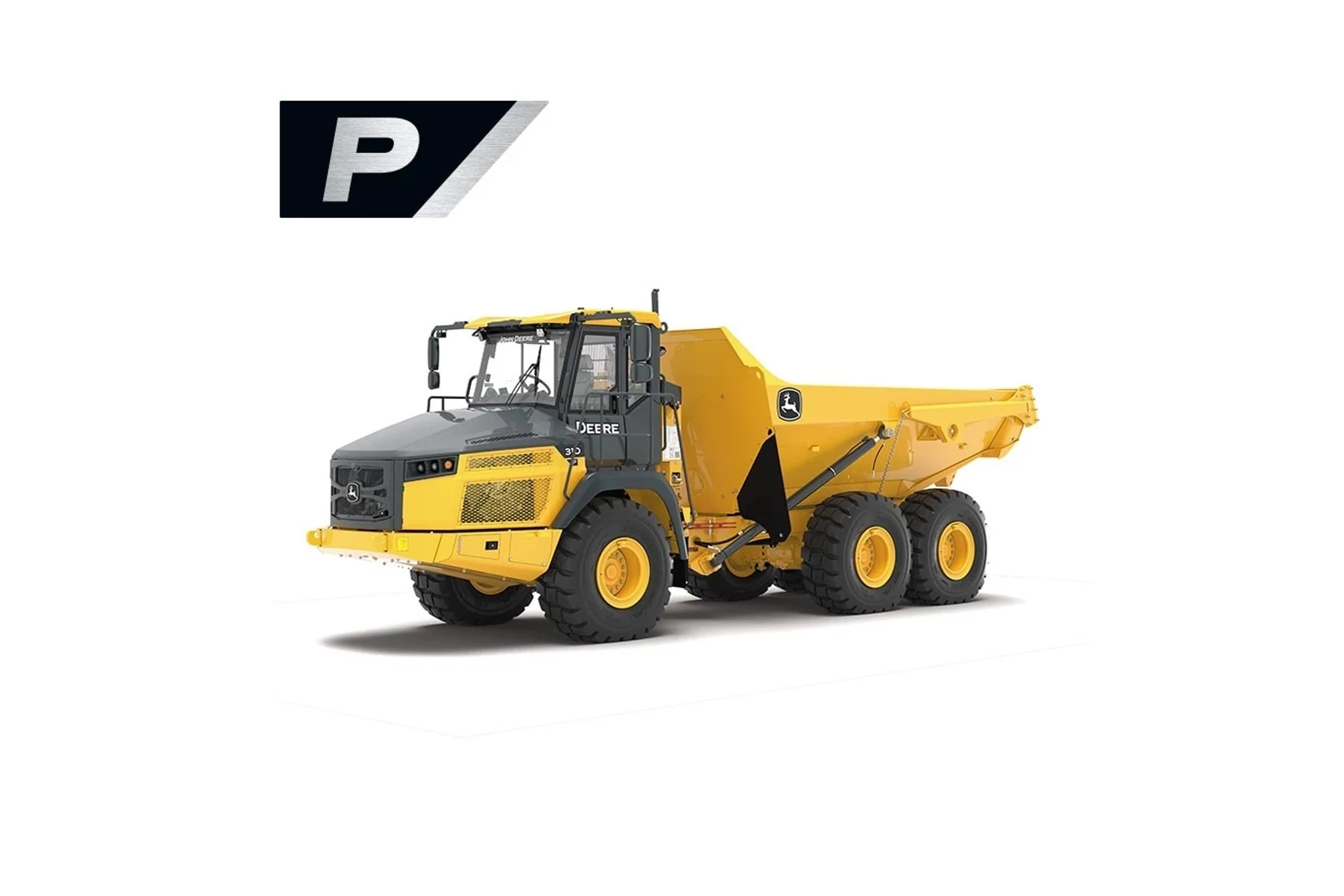310 P-Tier Articulated Dump Truck front left angle