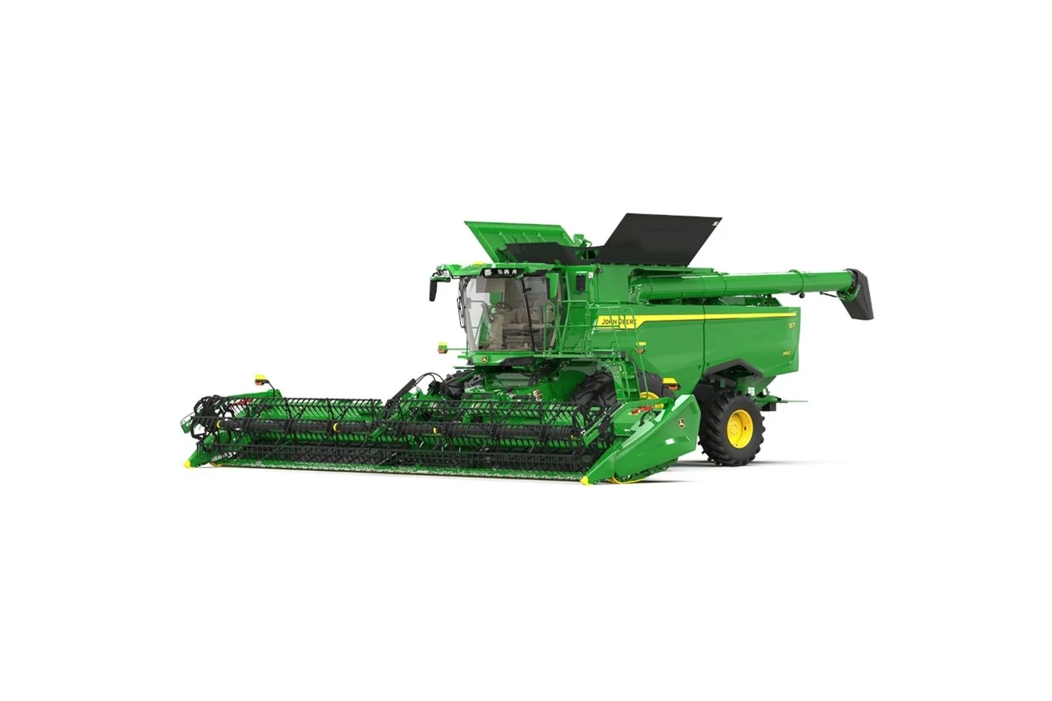 Studio image with a front left view of an S7 700 Combine