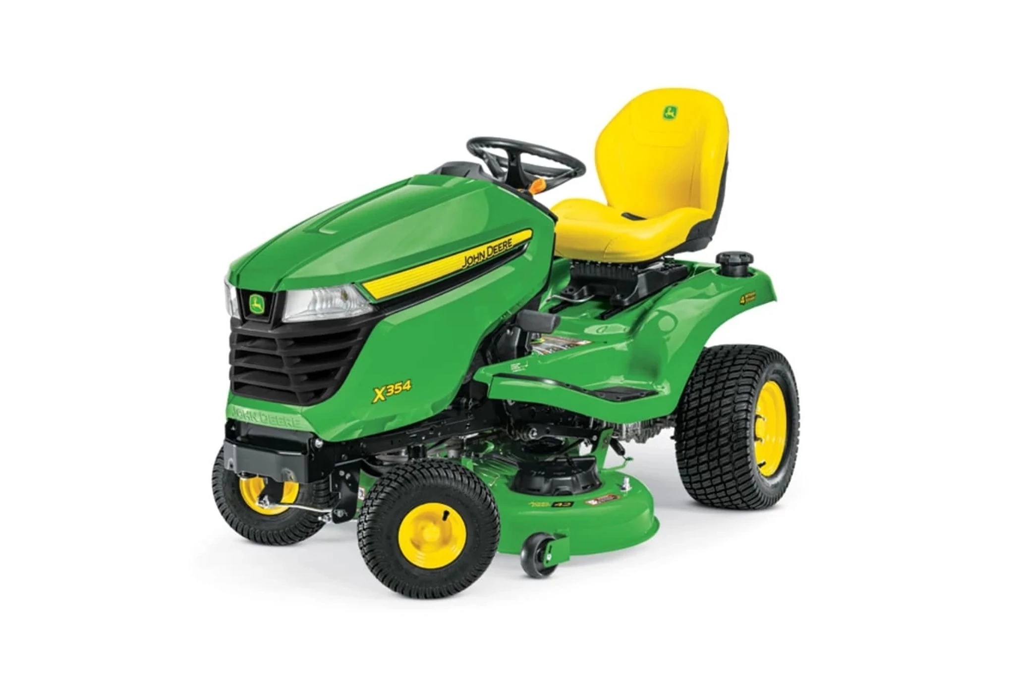 Front left studio view of a X354 Lawn Tractor with 42-in. Deck