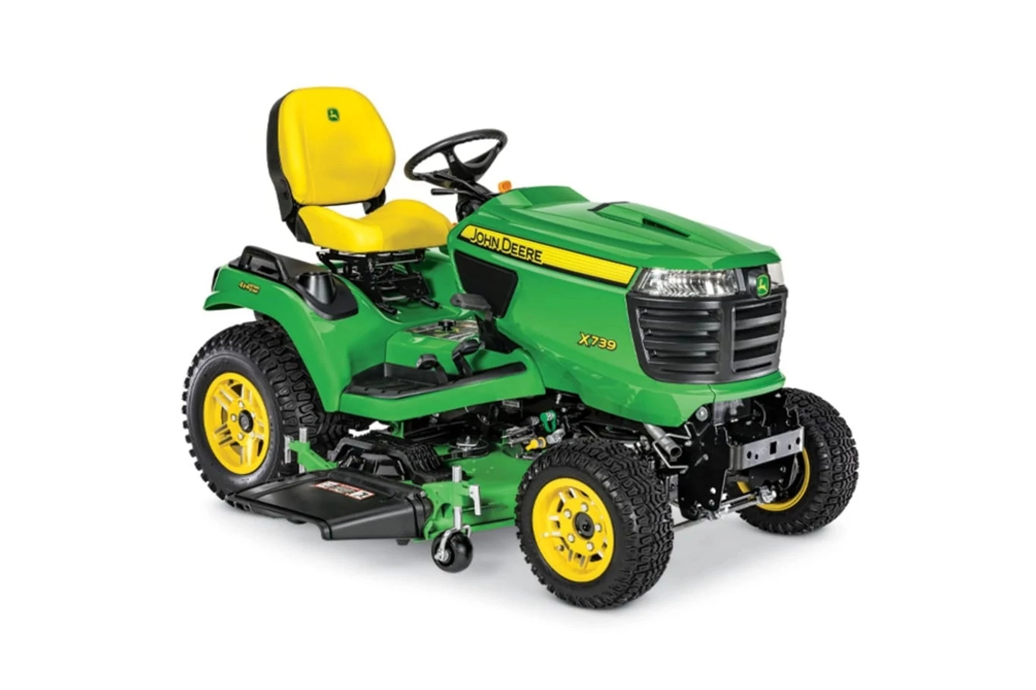 Studio image with a front right view of X739 deck Select Series Lawn Tractor